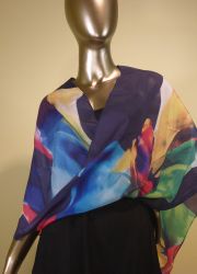 Frida Silk Poncho - Jubilee